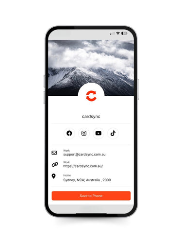 NFC QR Code Business Cards | cardsync
