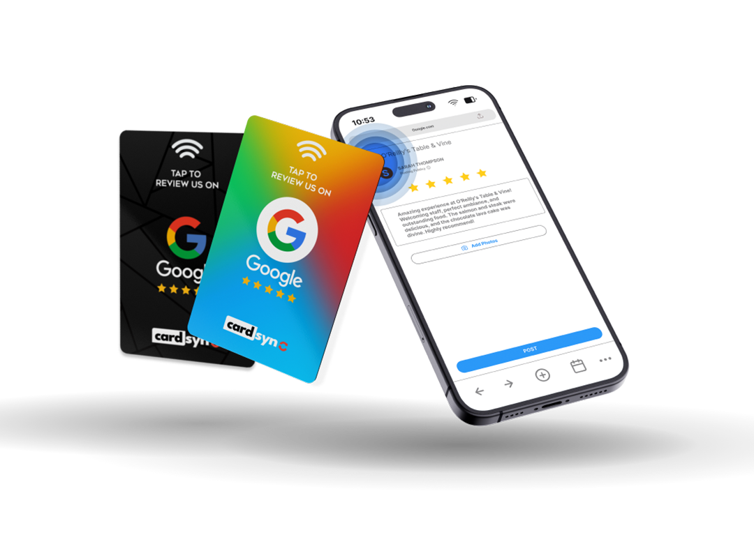 Review Cards - Increase your Google Reviews! - cardsync